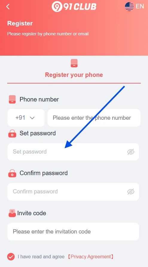 create a strong password